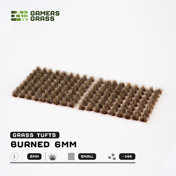 Gamers Grass Tufts: Burned Tufts 6mm- Small (ONLINE ORDER ONLY)