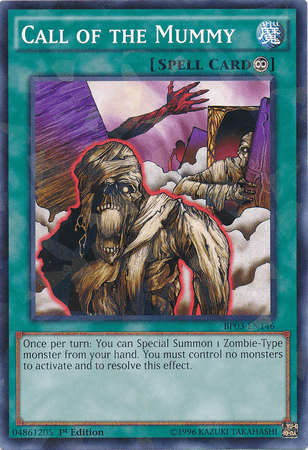 Call of the Mummy [BP03-EN146] Shatterfoil Rare (ONLINE ORDER ONLY)