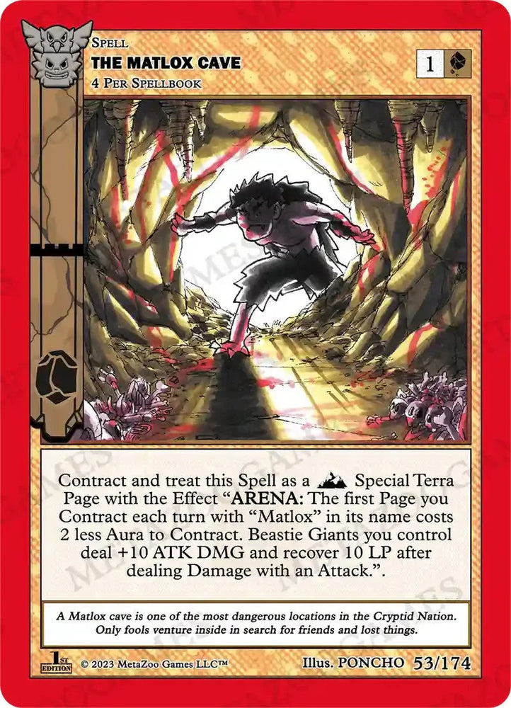 The Matlox Cave [Native: First Edition] (ONLINE ORDER ONLY)