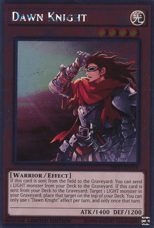 Dawn Knight [NKRT-EN016] Platinum Rare (ONLINE ORDER ONLY)