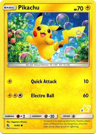 Pikachu (19/68) (Pikachu Stamp #2) [Battle Academy 2020] (Online Only)