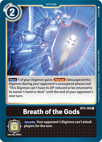 Breath of the Gods [BT3-105] [Release Special Booster Ver.1.5] (ONLINE ORDER ONLY)