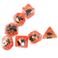 "Clubs" Shape of My Heart 7-Dice Set (Online Only)