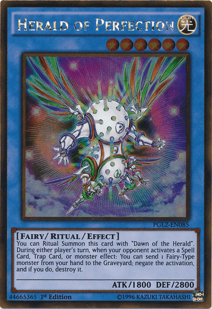 Herald of Perfection [PGL2-EN085] Gold Rare (ONLINE ORDER ONLY)