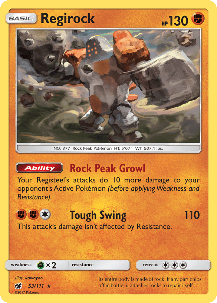 Regirock (53/111) [Sun & Moon: Crimson Invasion] (Online Only)