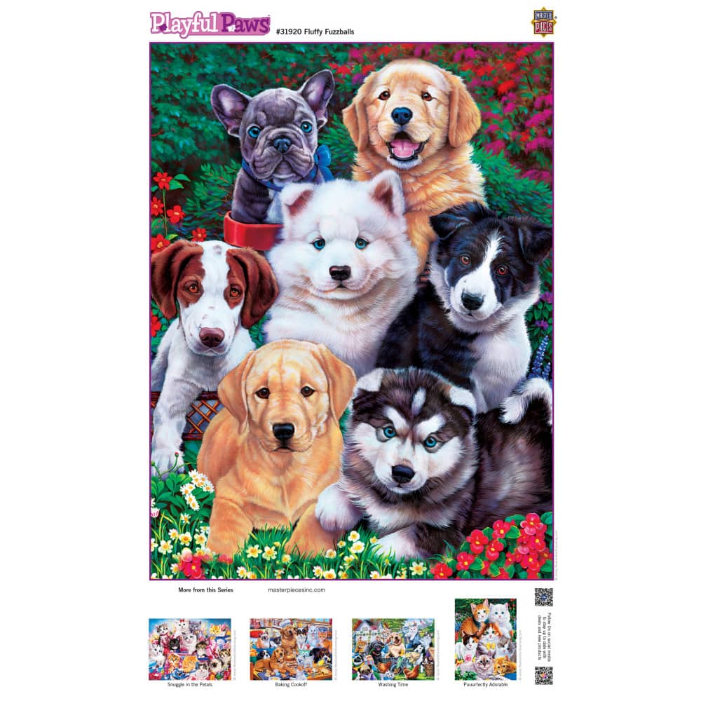 Playful Paws - Fluffy Fuzzballs 300 Piece EZ Grip Jigsaw Puzzle