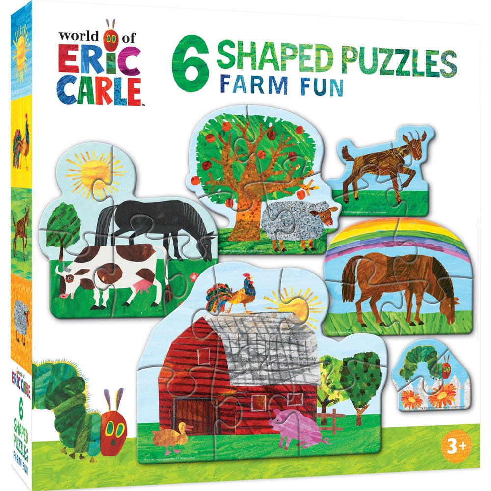 Eric Carle - Farm Life 6-Pack Mini Shaped Jigsaw Puzzles (ONLINE ORDER ONLY)