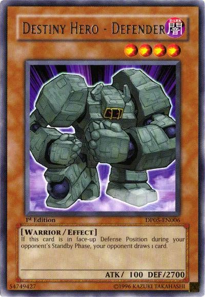 Destiny Hero - Defender [DP05-EN006] Rare