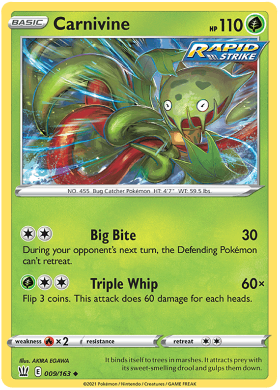 Carnivine (009/163) [Sword & Shield: Battle Styles] (Online Only)