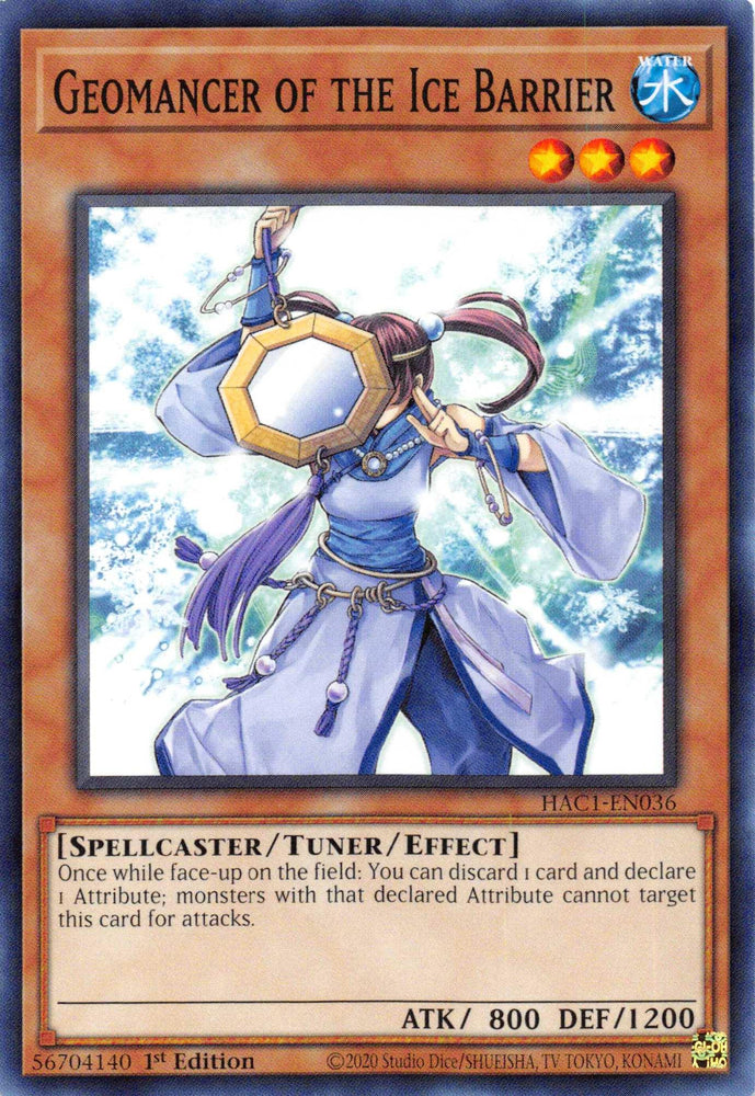 Geomancer of the Ice Barrier (Duel Terminal) [HAC1-EN036] Parallel Rare (ONLINE ORDER ONLY)