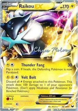 Raikou EX (38/108) (Eeltwo - Chase Moloney) [World Championships 2012] (Online Only)
