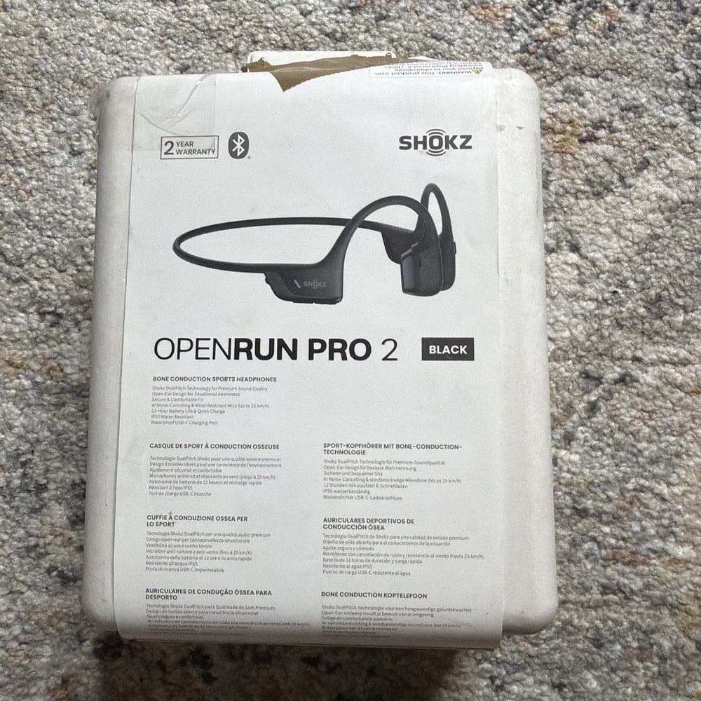 SHOKZ OpenRun Pro 2 - Bone Conduction Wireless Sport Workout Headphones - Tested (ONLINE ORDER ONLY)
