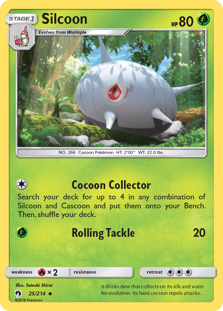 Silcoon (25/214) [Sun & Moon: Lost Thunder] (Online Only)