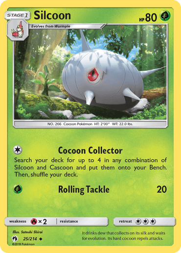 Silcoon (25/214) [Sun & Moon: Lost Thunder] (Online Only)