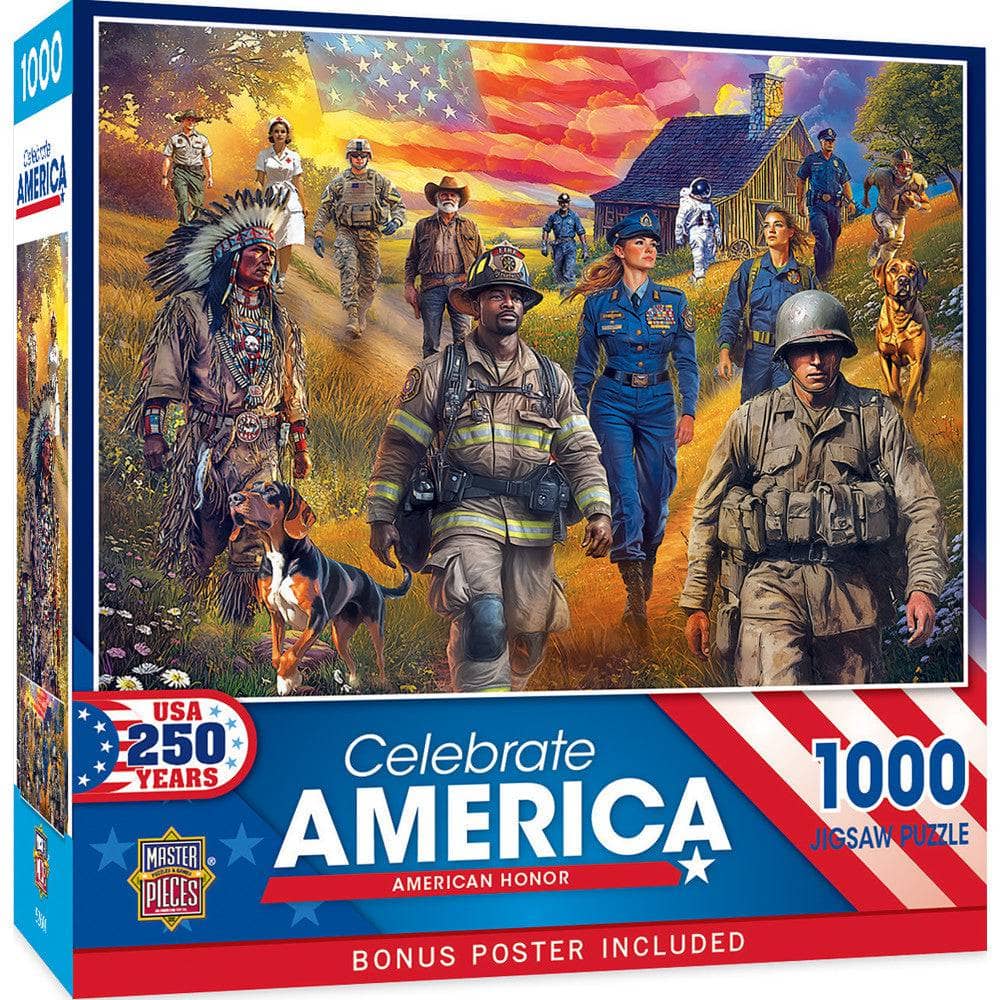 Celebrate America - American Honor 1000 Piece Jigsaw Puzzle (ONLINE ORDER ONLY)
