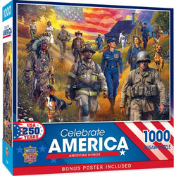 Celebrate America - American Honor 1000 Piece Jigsaw Puzzle (ONLINE ORDER ONLY)