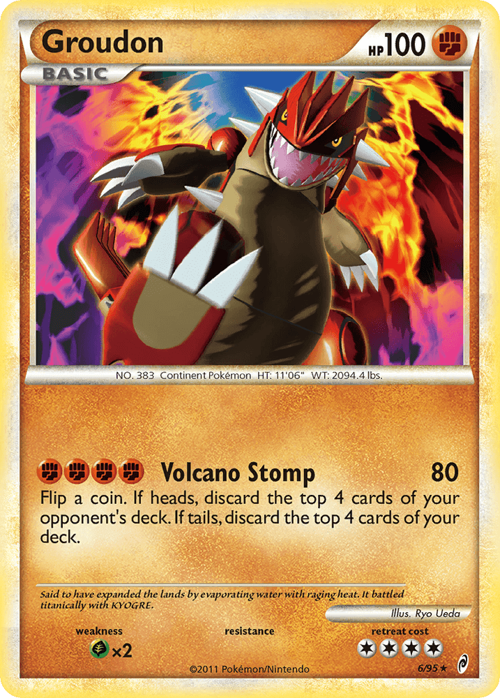 Groudon (6/95) [HeartGold & SoulSilver: Call of Legends] (Online Only)