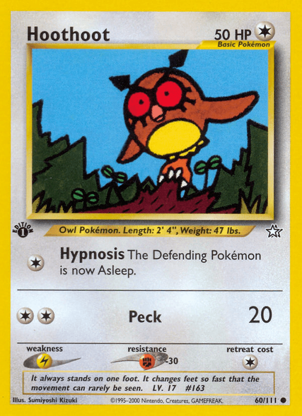 Hoothoot (60/111) [Neo Genesis 1st Edition] (Online Only)