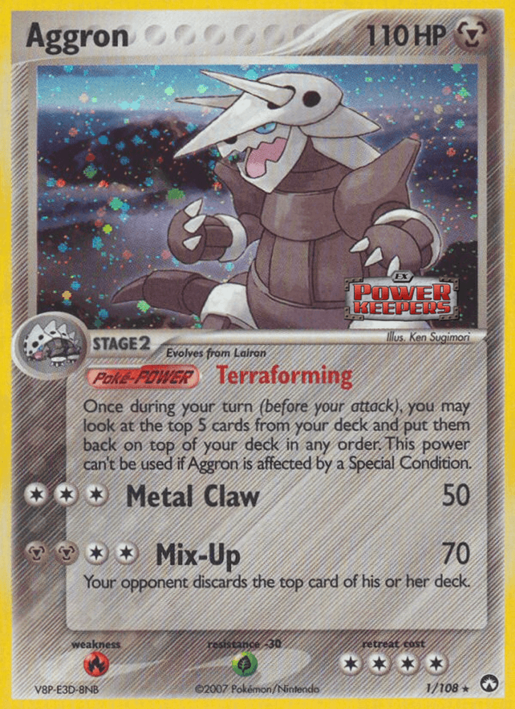 Aggron (1/108) (Stamped) [EX: Power Keepers] (Online Only)