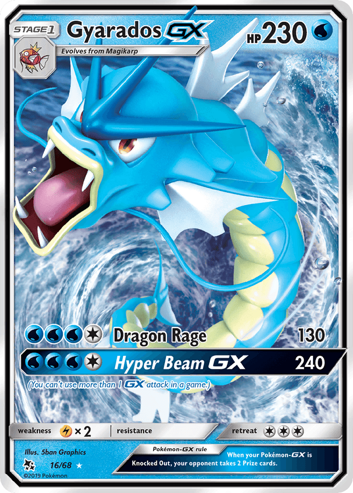 Gyarados GX (16/68) [Sun & Moon: Hidden Fates] (Online Only)