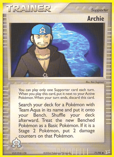 Archie (71/95) [EX: Team Magma vs Team Aqua] (Online Only)