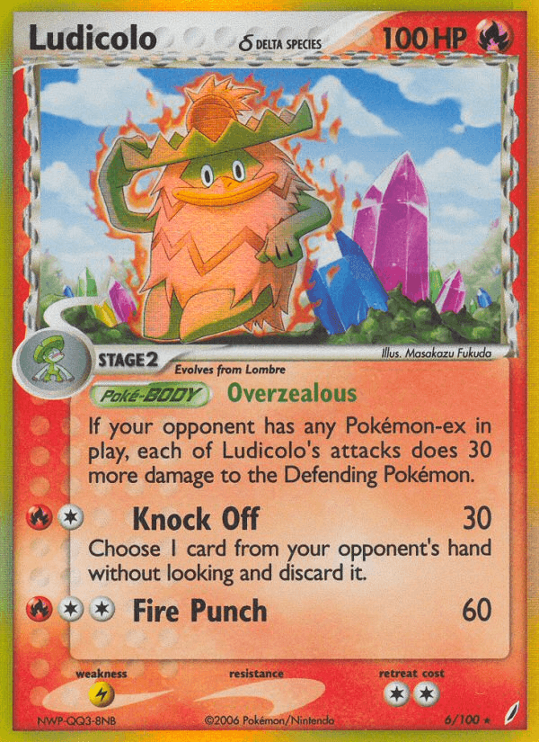 Ludicolo (6/100) (Delta Species) [EX: Crystal Guardians] (Online Only)