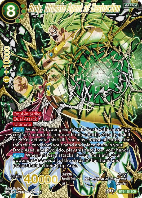 Broly, Ultimate Agent of Destruction (SCR) (BT6-125) [5th Anniversary Set] (ONLINE ORDER ONLY)