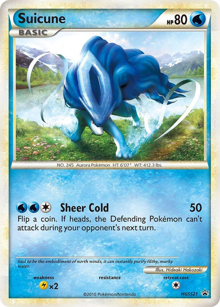 Suicune (HGSS21) [HeartGold & SoulSilver: Black Star Promos] (Online Only)