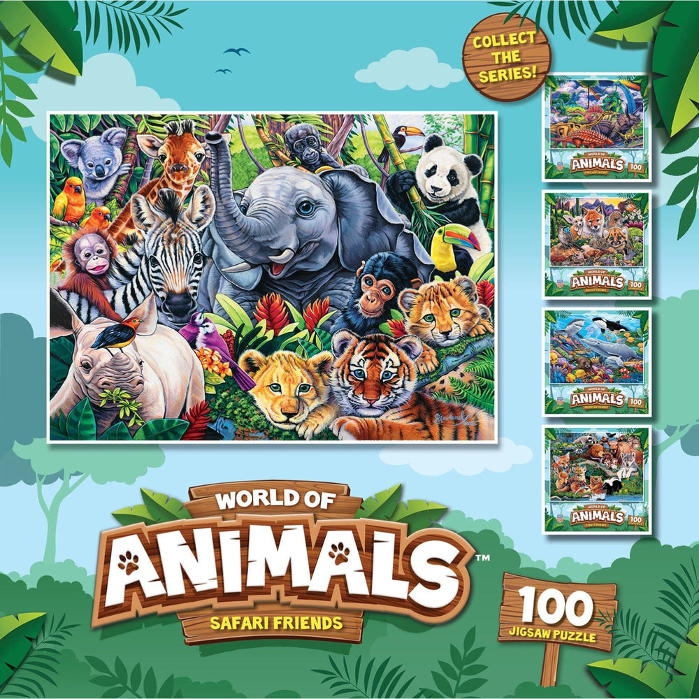 World of Animals - Safari Friends 100 Piece Jigsaw Puzzle (ONLINE ORDER ONLY)