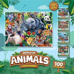 World of Animals - Safari Friends 100 Piece Jigsaw Puzzle (ONLINE ORDER ONLY)
