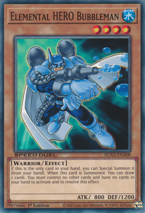 Elemental HERO Bubbleman [SGX2-ENA08] Common (ONLINE ORDER ONLY)