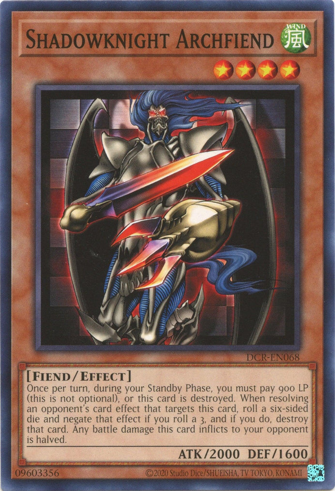 Shadowknight Archfiend (25th Anniversary) [DCR-EN068] Common (ONLINE ORDER ONLY)
