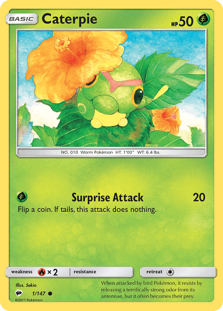 Caterpie (1/147) [Sun & Moon: Burning Shadows] (Online Only)