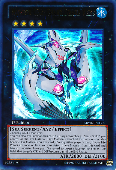 Number C32: Shark Drake Veiss [ABYR-EN039] Ultra Rare (ONLINE ORDER ONLY)