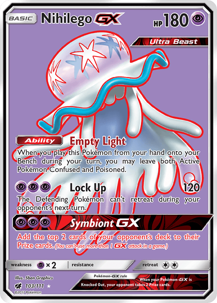 Nihilego GX (103/111) [Sun & Moon: Crimson Invasion] (Online Only)