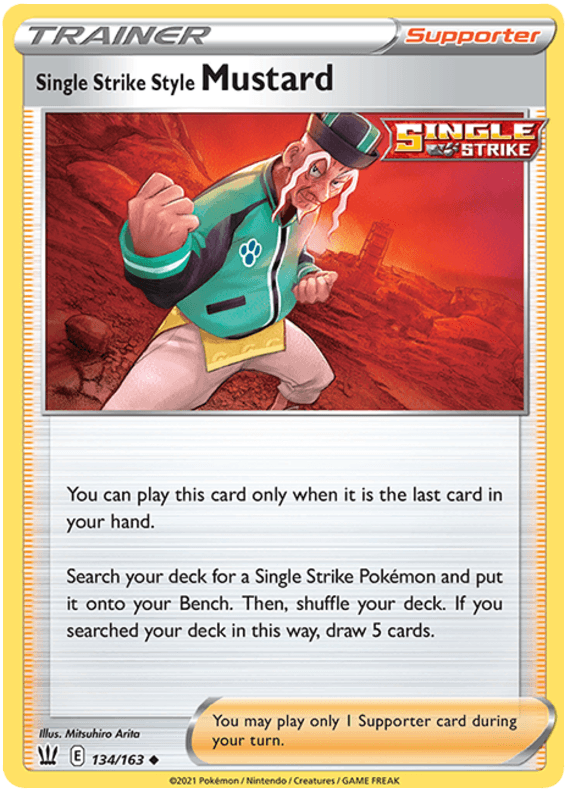 Single Strike Style Mustard (134/163) [Sword & Shield: Battle Styles] (Online Only)