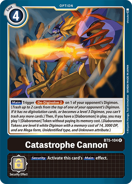Catastrophe Cannon [BT5-104] [Battle of Omni] (ONLINE ORDER ONLY)