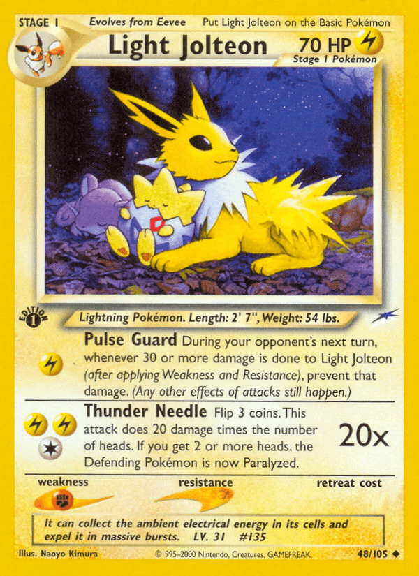 Light Jolteon (48/105) [Neo Destiny 1st Edition] (Online Only)