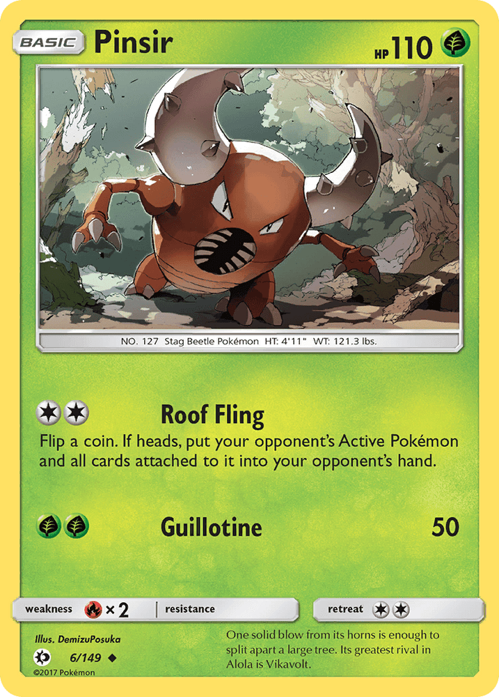 Pinsir (6/149) [Sun & Moon: Base Set] (Online Only)