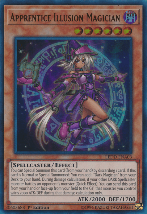 Apprentice Illusion Magician [LEDD-ENA03] Ultra Rare (ONLINE ORDER ONLY)