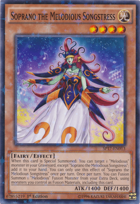 Soprano the Melodious Songstress [SP17-EN013] Starfoil Rare (ONLINE ORDER ONLY)