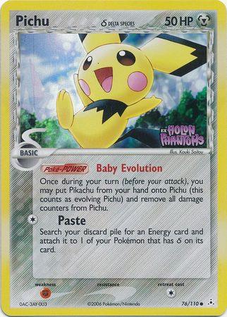 Pichu (76/110) (Delta Species) (Stamped) [EX: Holon Phantoms] (Online Only)
