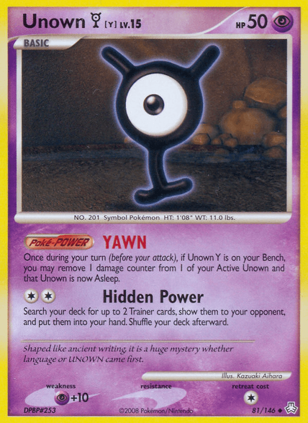 Unown Y (81/146) [Diamond & Pearl: Legends Awakened] (Online Only)