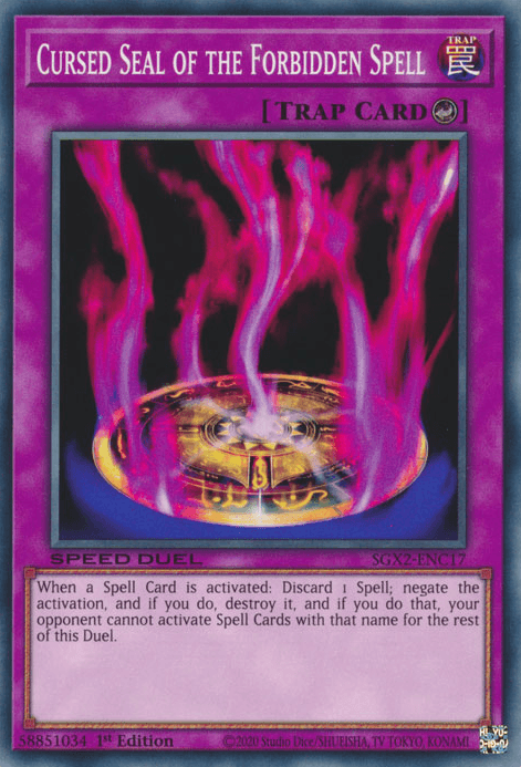 Cursed Seal of the Forbidden Spell [SGX2-ENC17] Common (ONLINE ORDER ONLY)
