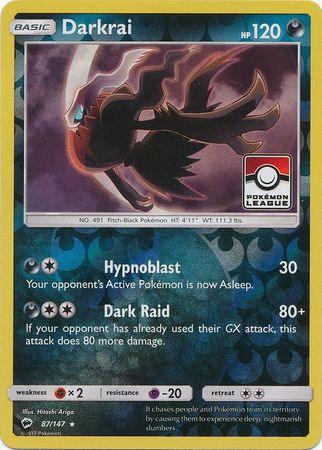 Darkrai (87/147) (League Promo) [Sun & Moon: Burning Shadows] (Online Only)