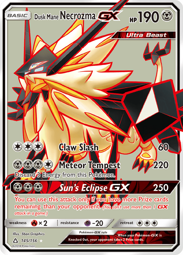 Dusk Mane Necrozma GX (145/156) [Sun & Moon: Ultra Prism] (Online Only)