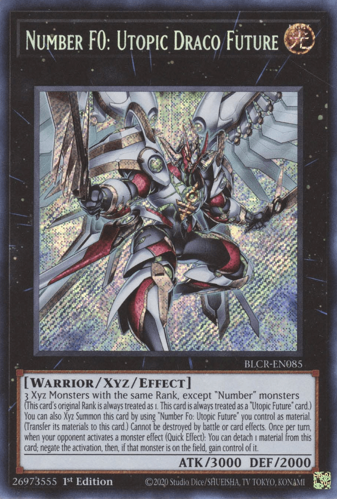 Number F0: Utopic Draco Future [BLCR-EN085] Secret Rare (ONLINE ORDER ONLY)