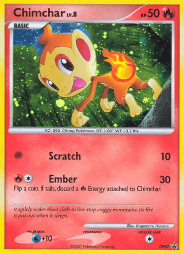 Chimchar (DP02) [Diamond & Pearl: Black Star Promos] (Online Only)