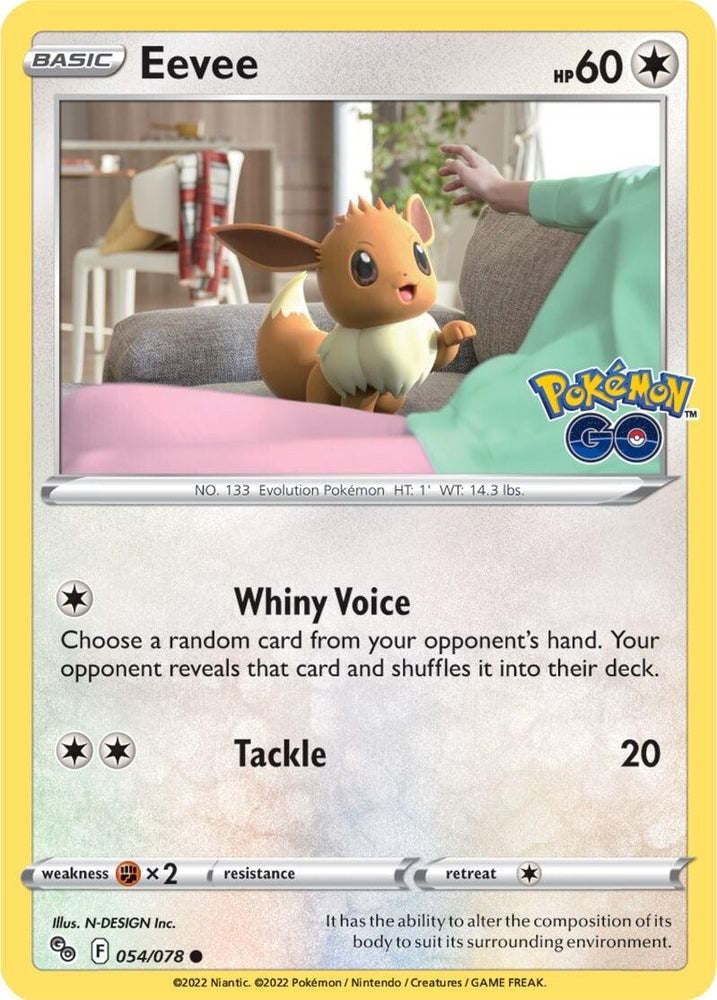 Eevee (054/078) [Pokémon GO] (Online Only)
