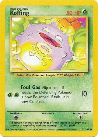 Koffing (51/102) [Base Set Unlimited] (Online Only)